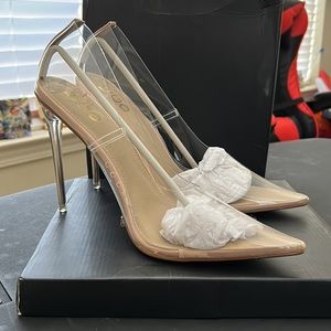 Ego Official. Farrah Nude Heels. Color: Nude. US Women’s size 11. UK size 9.